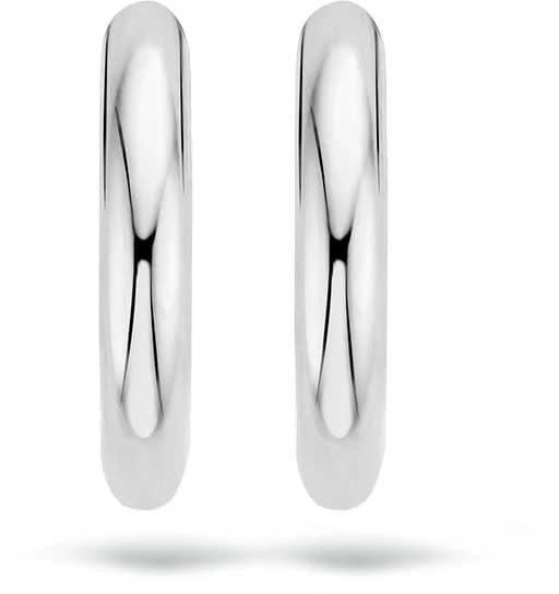 Blush 7165WGO Oorbellen creool 14 Krt witgoud Zilver