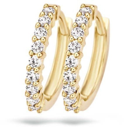 Blush 7166YZI Oorbellen 14 krt geelgoud met zirkonia Goud