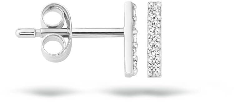 Blush 7196WZI Oorbellen 14 krt witgoud met zirkonia Zilver