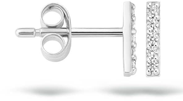 Blush 7196WZI Oorbellen 14 krt witgoud met zirkonia Zilver