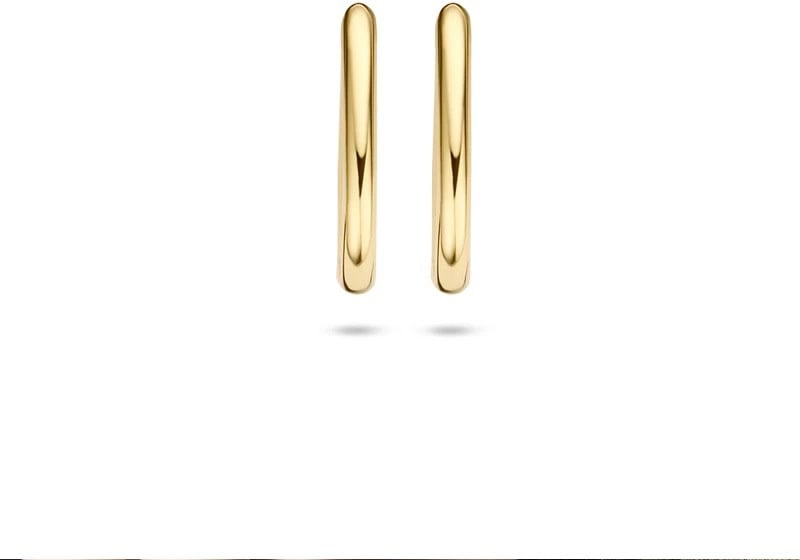 Blush Blush Oorbellen 7219YGO Oorringen 14kr Geelgoud Ovaal 2mm x 17mm Goud