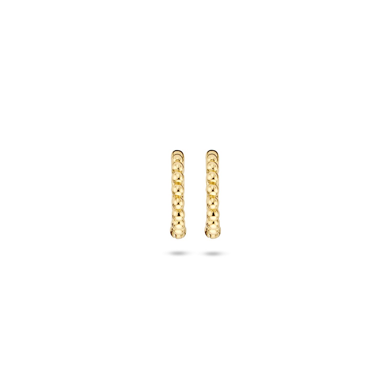 Blush Blush Oorbellen 7230YGO Oorringen 14k Geelgoud met Bolletjes Motief 9mm⌀ Goud