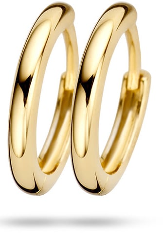 Blush Blush Oorbellen 7233YGO Oorringen 14k Geelgoud Glad Goud