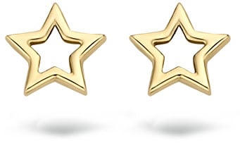Blush Blush Oorbellen 7248YGO Oorstekers 14k Geelgoud Sterretjes Open Goud