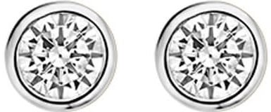 Blush Blush Oorbellen 7255WZI Oorstekers 14k Witgoud met Briljant geslepen Zirkonia 3.2mm Zilver