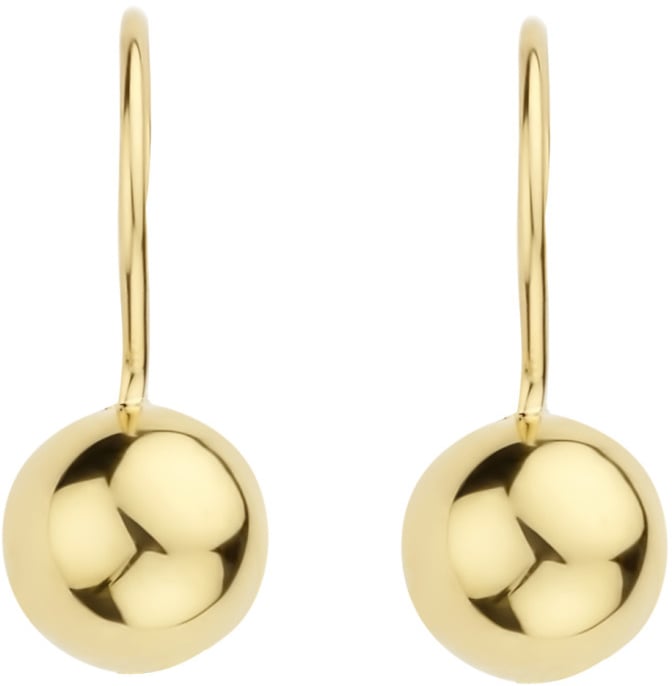 Blush Blush Oorbellen 7261YGO 14k Geelgoud met Ronde Bol 8mm Goud