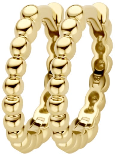 Blush Blush Oorbellen 7264YGO 14k Geelgoud met Bolletjes Motief Goud