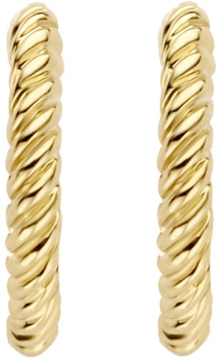Blush Blush Oorbellen 7265YGO 14k Geelgoud Gedraait Goud