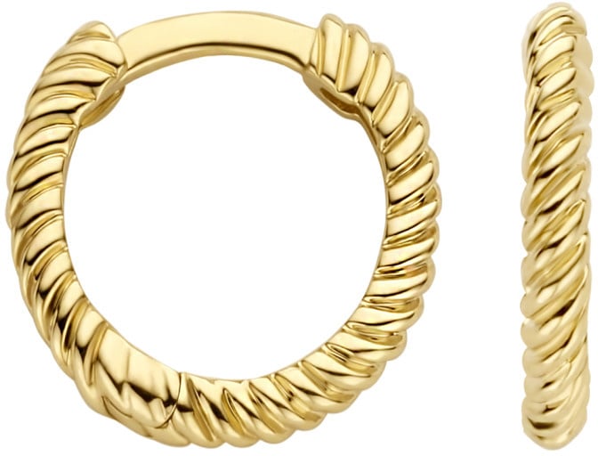 Blush Blush Oorbellen 7265YGO 14k Geelgoud Gedraait Goud