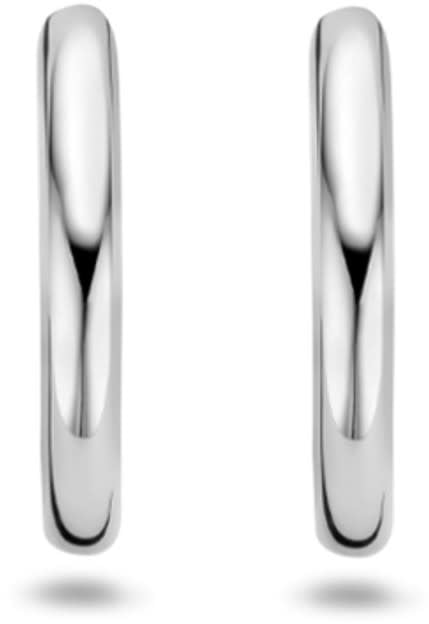 Blush Blush Oorbellen 7271WGO Oorringen 14k Witgoud Glad 2.1mm x 14mm Zilver