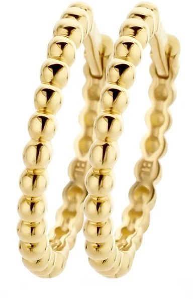 Blush Blush Oorbellen 7290YGO Oorringen 14kr Geelgoud met Bolletjes Motief Goud