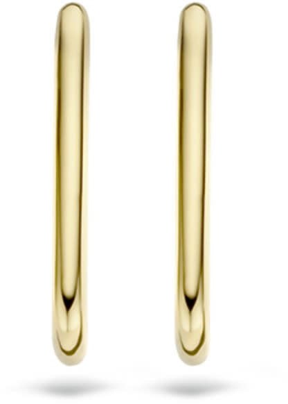 Blush Blush Oorbellen 7295YGO Oorringen 14kr Geelgoud Rectangular 18mm doorsnede Goud