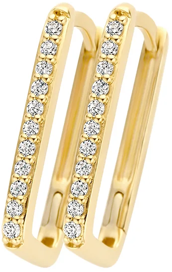 Blush Blush Oorbellen 7318YZI 14k Geelgoud met Zirkonia Goud
