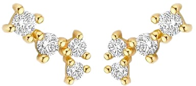 Blush Blush Oorbellen 7373YZI 14k Geelgoud Oorstekers met Zirkonia Goud