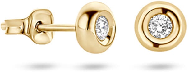 Blush Blush Oorbellen 7628YDI 14k Geelgoud 0,06crt G SI Briljant geslepen Diamant Goud