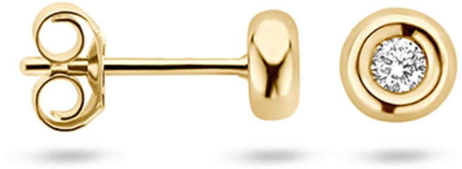 Blush Blush Oorbellen 7628YDI 14k Geelgoud 0,06crt G SI Briljant geslepen Diamant Goud