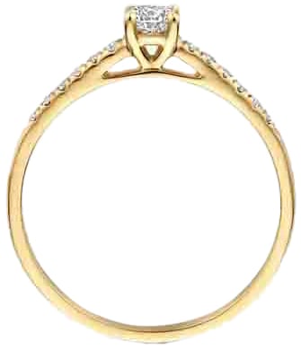 Blush Blush Ring LG1017Y/54 14k Geelgoud met 0,32crt H SI Briljant geslepen Lab Grown Diamant Maat 54 Goud