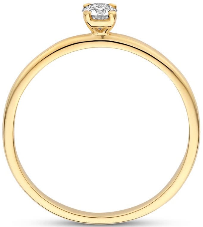 Blush Blush Ring LG1027Y/54 14k Geelgoud met 0,15crt G VS 1 Lab Grown Diamant Maat 54 Goud