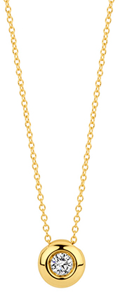 Blush Blush Collier met Hanger LG3005Y 14k Geelgoud met 0.10crt Briljant geslepen Lab Grown Diamant G SI 42cm Goud