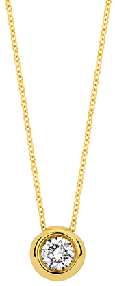 Blush Blush Collier LG3007Y 14k Geelgoud 0.25crt G SI Lab Grown Diamant 42cm Goud