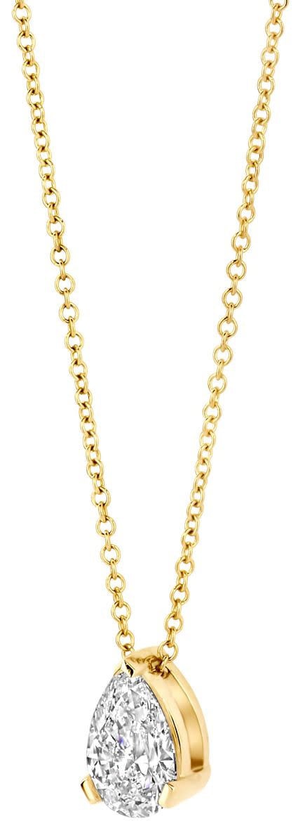 Blush Blush Collier LG3012Y 14k Geelgoud met 0,50crt H SI Peer Lab Grown Diamant 42cm Goud