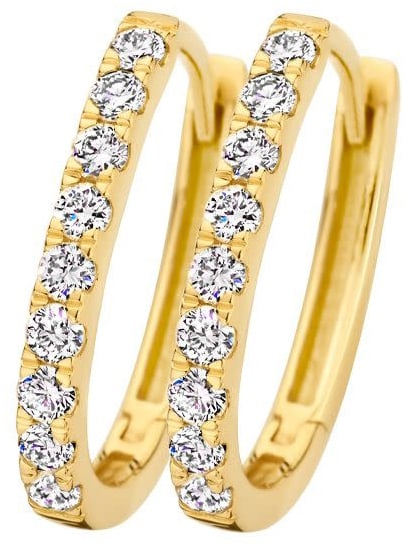 Blush Blush Oorbellen LG7008Y 14k Geelgoud Labgrown Diamant Klapoorringen Goud