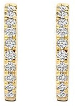 Blush Blush Oorbellen LG7012Y 14k Geelgoud met 0.33crt H SI Briljant geslepen Lab Grown Diamant 14,2mm Goud