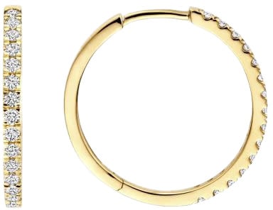 Blush Blush Oorbellen LG7013Y 14k Geelgoud met 0,50crt H SI Briljant gespelen Lab Grown Diamant 1.8mm x 21.2mm Goud