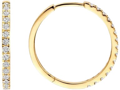 Blush Blush Oorbellen LG7013Y 14k Geelgoud met 0,50crt H SI Briljant gespelen Lab Grown Diamant 1.8mm x 21.2mm Goud