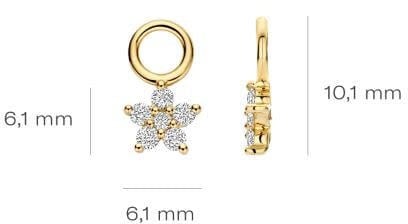 Blush Blush Oorbedels LG9005Y 14k Geelgoud met 0,25crt H SI Briljant geslepen Lab Grown Diamant Goud