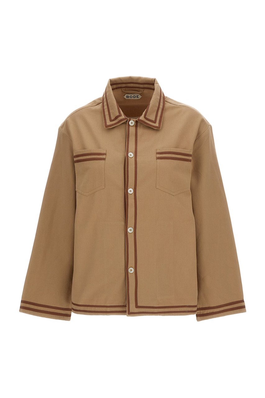 BODE Brown Canteen Cotton Overshirt Bruin