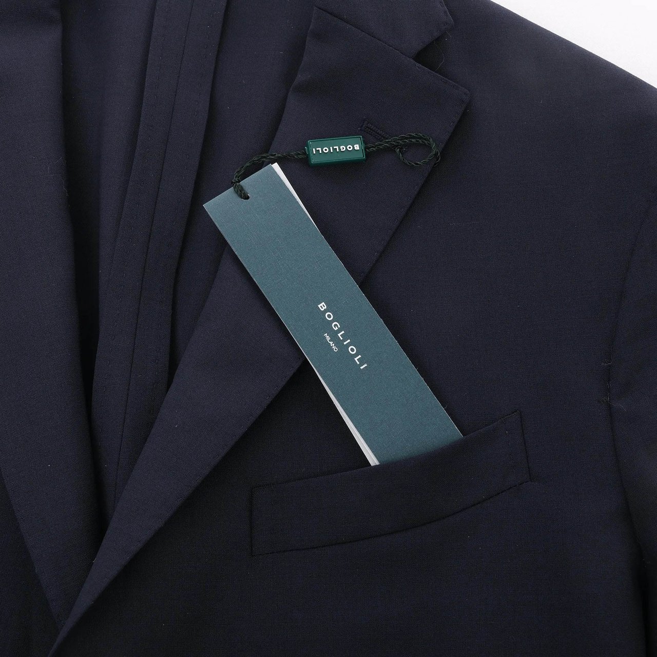 Boglioli Boglioli Wool Casual Blazer in Navy Blue, Size 50 IT Blauw