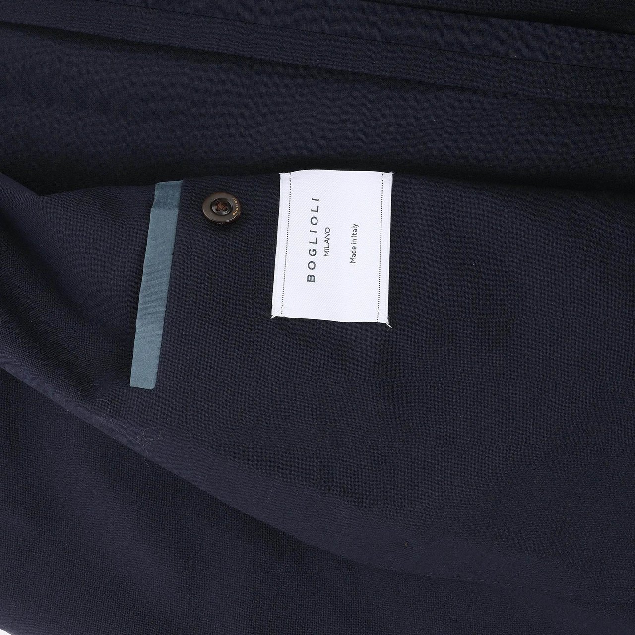 Boglioli Boglioli Wool Casual Blazer in Navy Blue, Size 50 IT Blauw