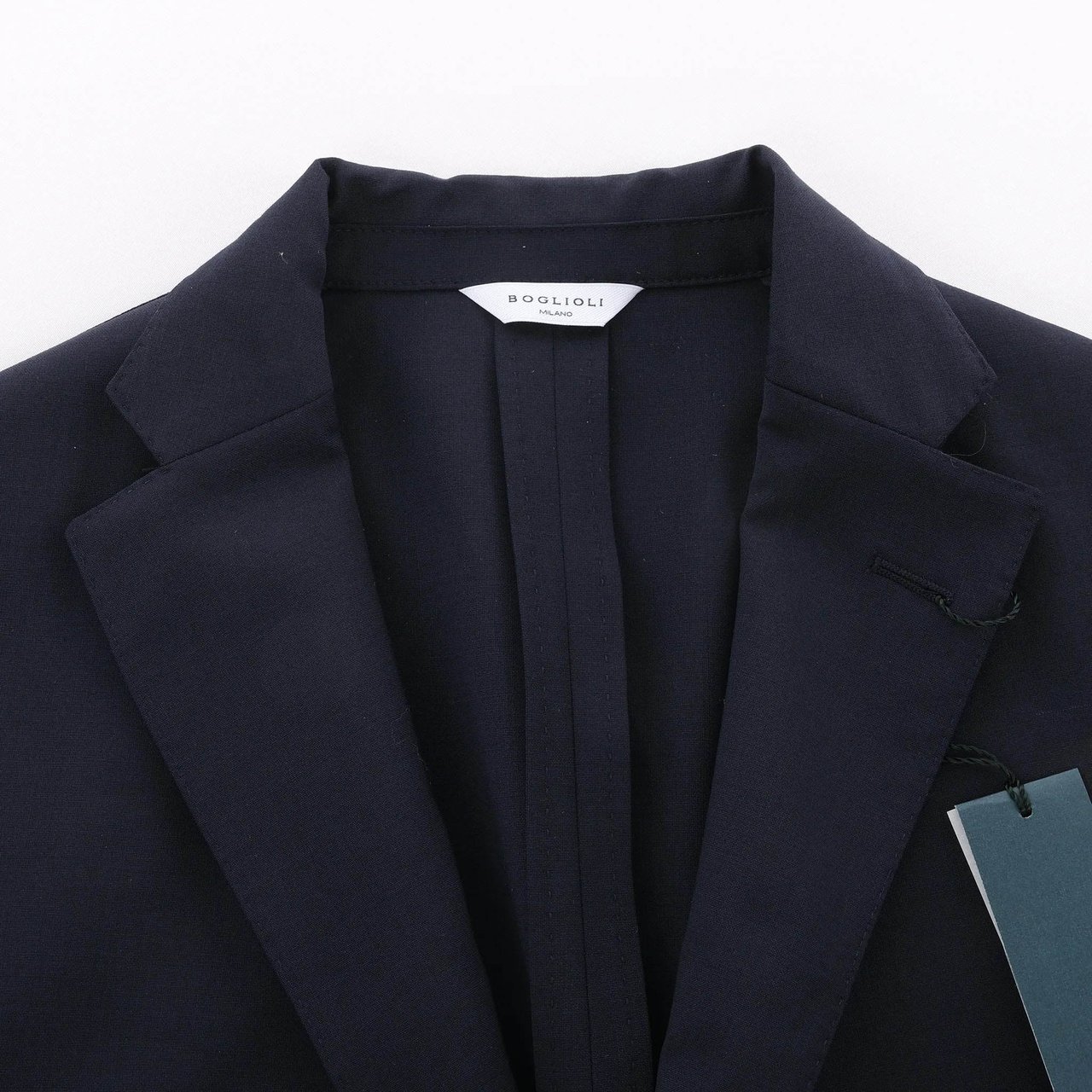 Boglioli Boglioli Wool Casual Blazer in Navy Blue, Size 50 IT Blauw