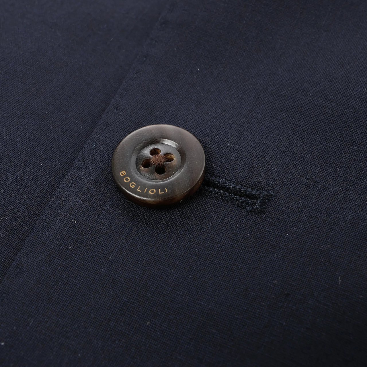 Boglioli Wool Casual Blazer in Navy Blue, Size 50 IT Blauw