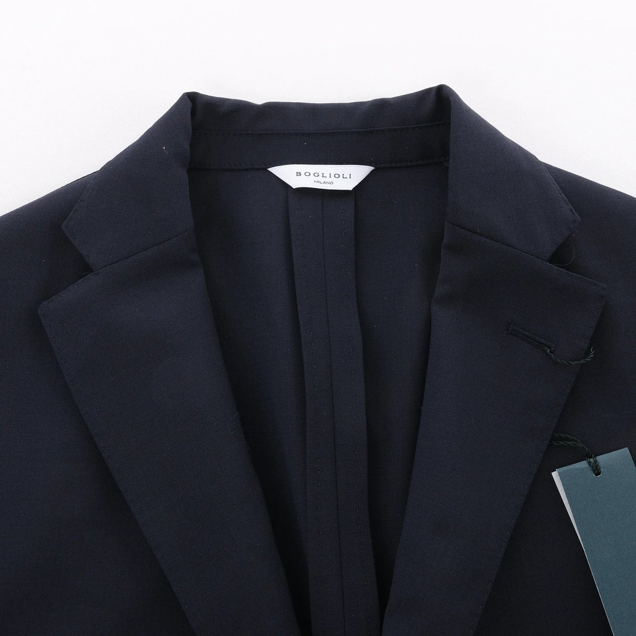 Boglioli Wool Casual Blazer in Navy Blue, Size 50 IT Blauw