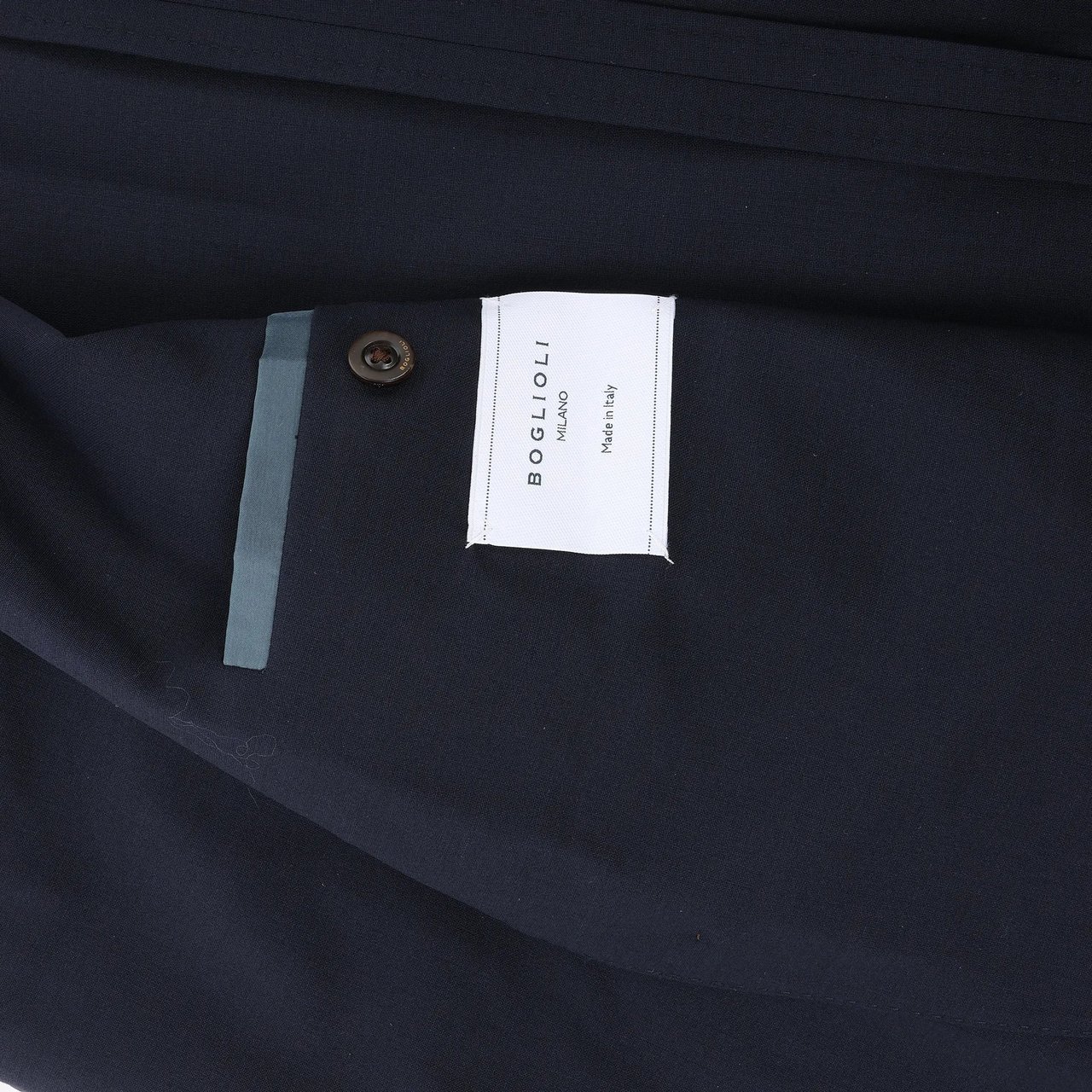 Boglioli Wool Casual Blazer in Navy Blue, Size 50 IT Blauw