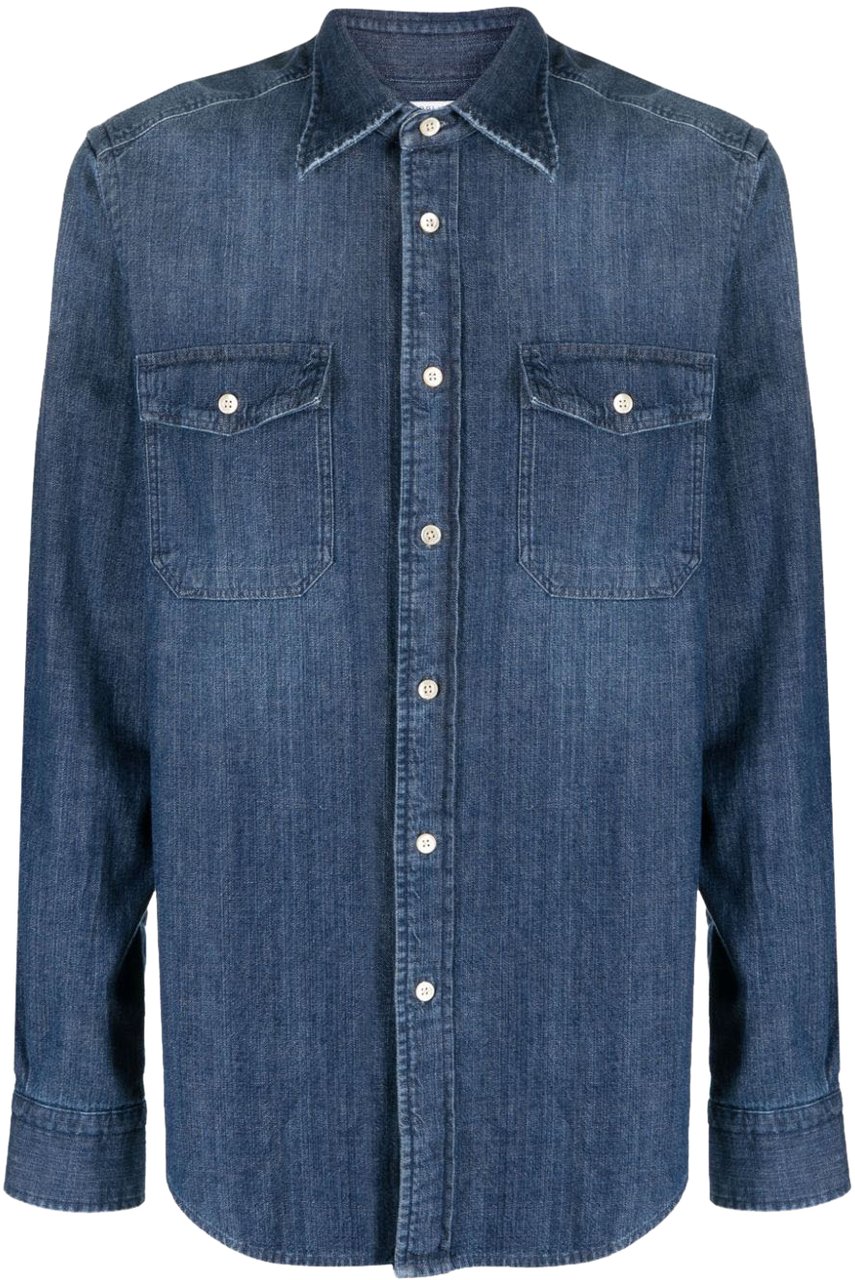 Boglioli Shirts Denim Blauw
