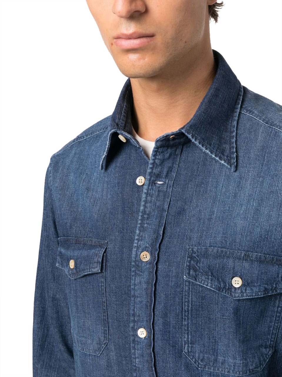 Boglioli Shirts Denim Blauw