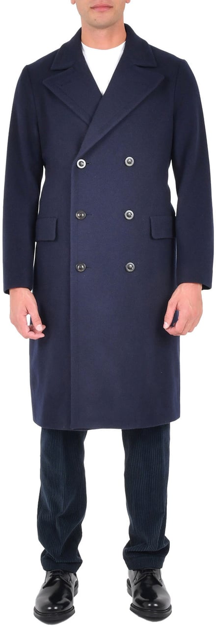 Boglioli Coats Blue Blauw