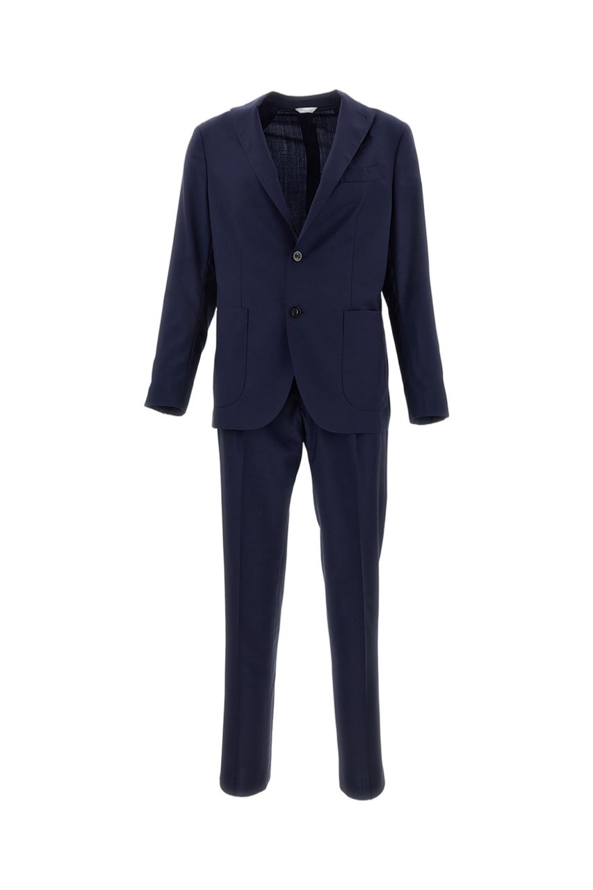 Boglioli Tropical Wool Single-Breasted Suit Blauw