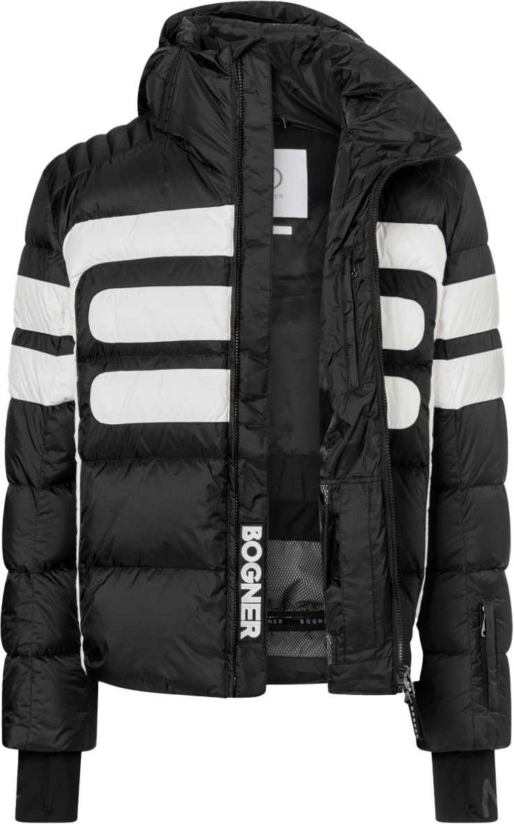Bogner Men Ski Jacket Boaz-D Black/White Zwart