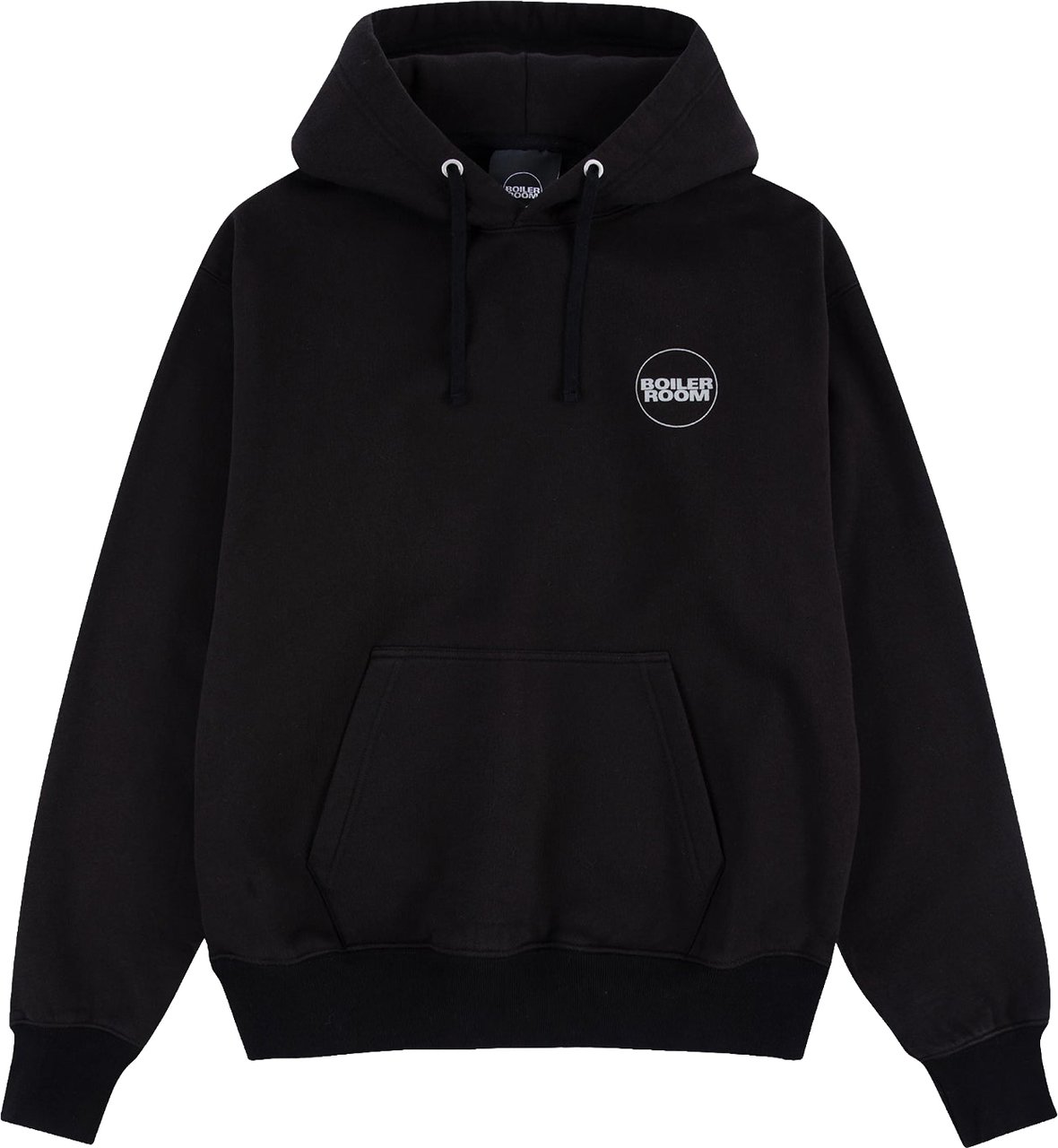 Boiler Room Felpa Con Cappuccio Core Logo 3M Nero Zwart