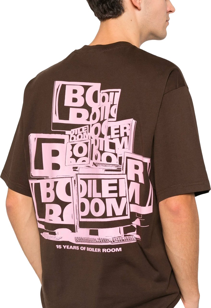 Boiler Room T-Shirt 15 Years Monitor Marrone Bruin
