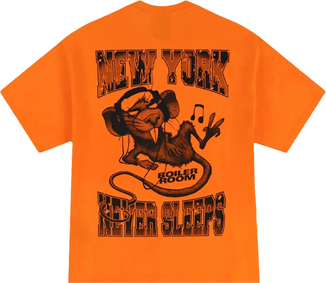 Boiler Room T-Shirt New York City Arancione Oranje
