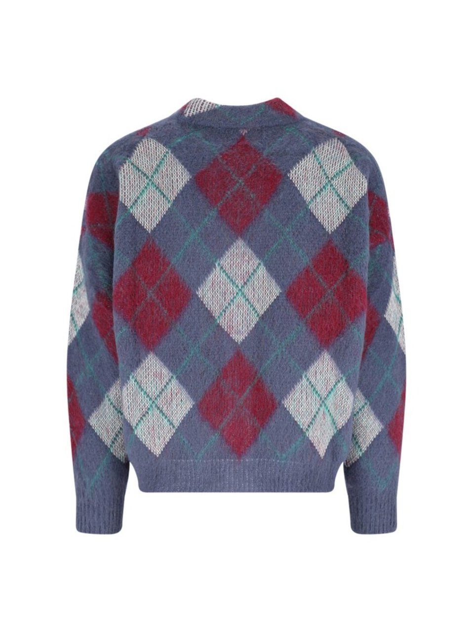 Bonsai Argyle Cardigan – Multicolor Blauw