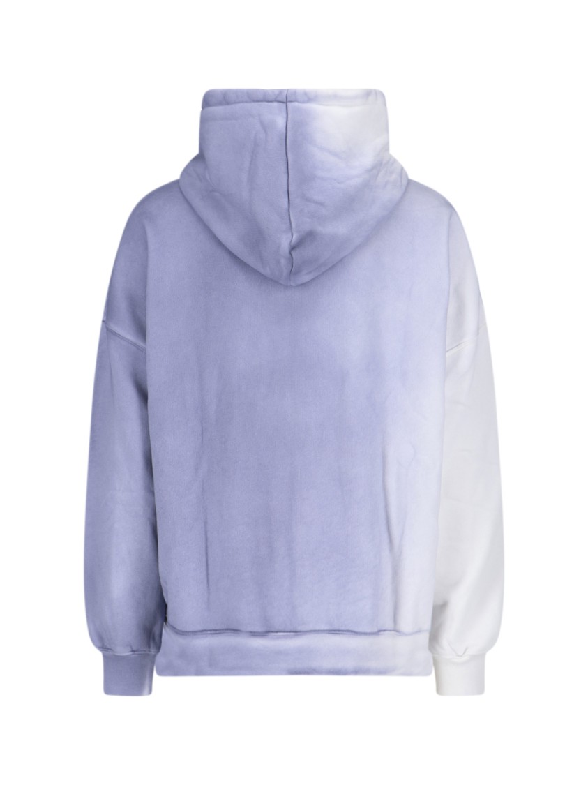Bonsai Logo Zip Sweatshirt, In Light Blue Cotton Blauw
