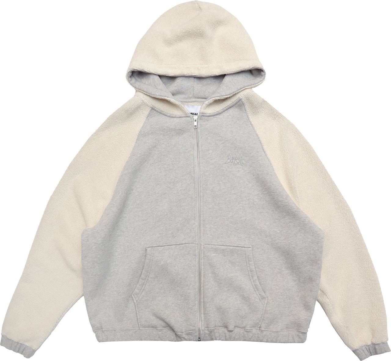 Bonsai Reverse Full Zip Grey Melange Divers