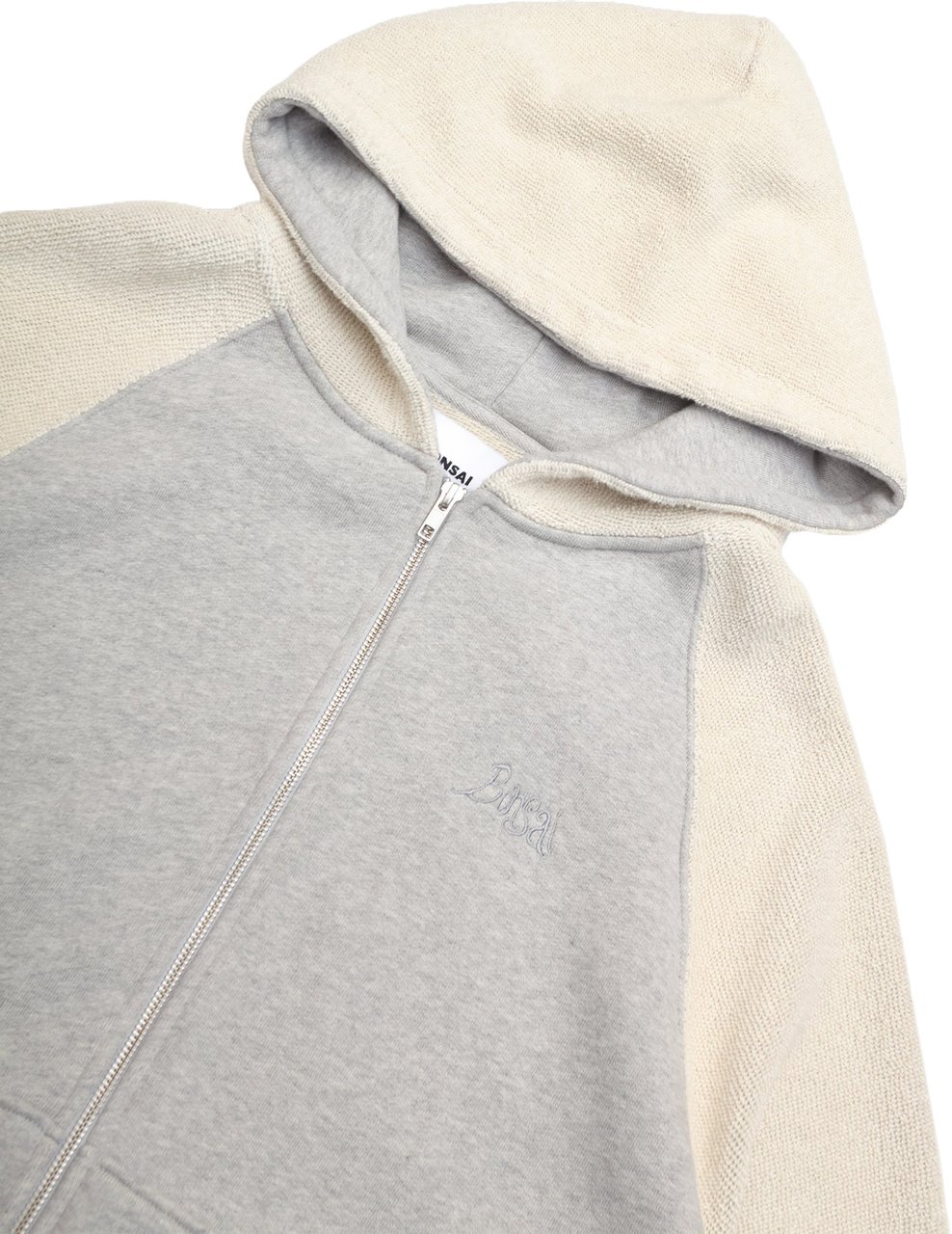 Bonsai Reverse Full Zip Grey Melange Divers