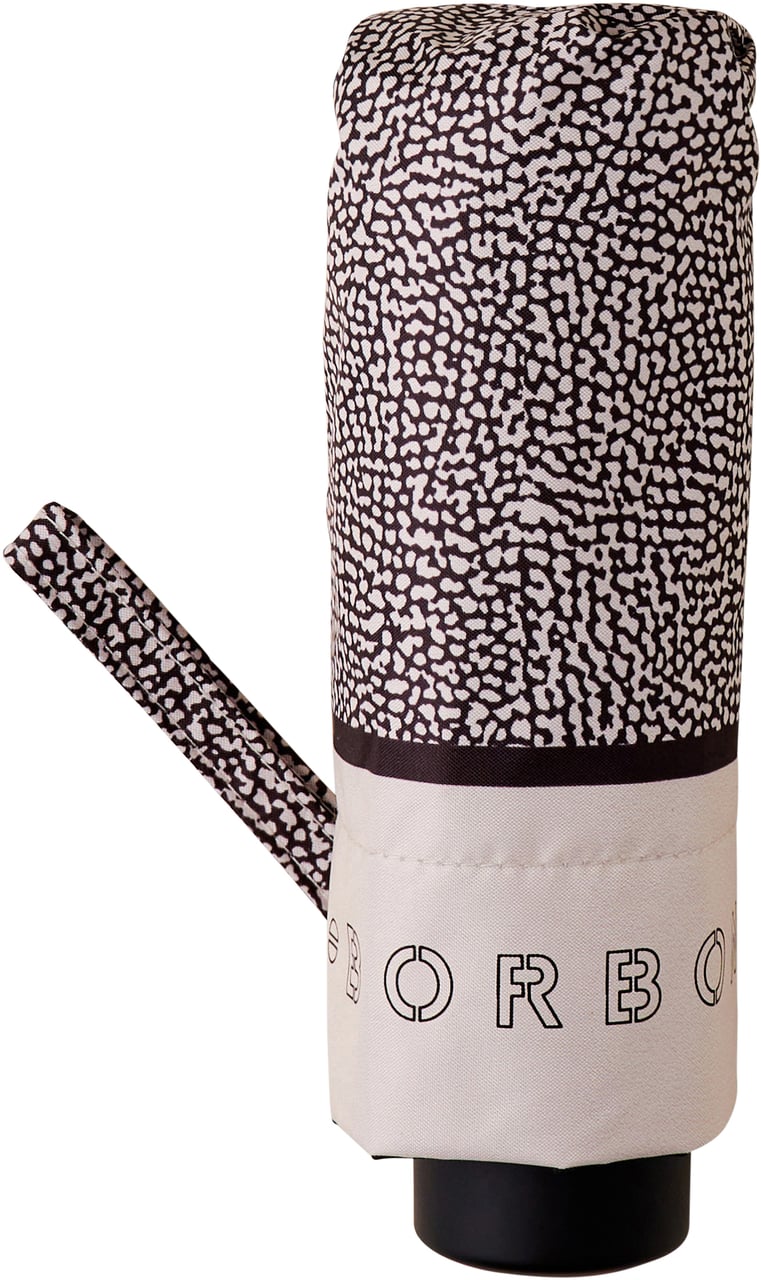 Borbonese MINI UMBRELLA Bruin